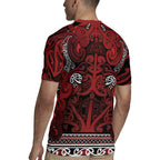 Aotearoa Iwi Te Arawa Rugby Jersey Maori Wharenui House Tribal Pattern