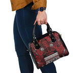 Aotearoa Iwi Te Arawa Shoulder Handbag Maori Wharenui House Tribal Pattern