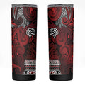 Aotearoa Iwi Te Arawa Skinny Tumbler Maori Wharenui House Tribal Pattern