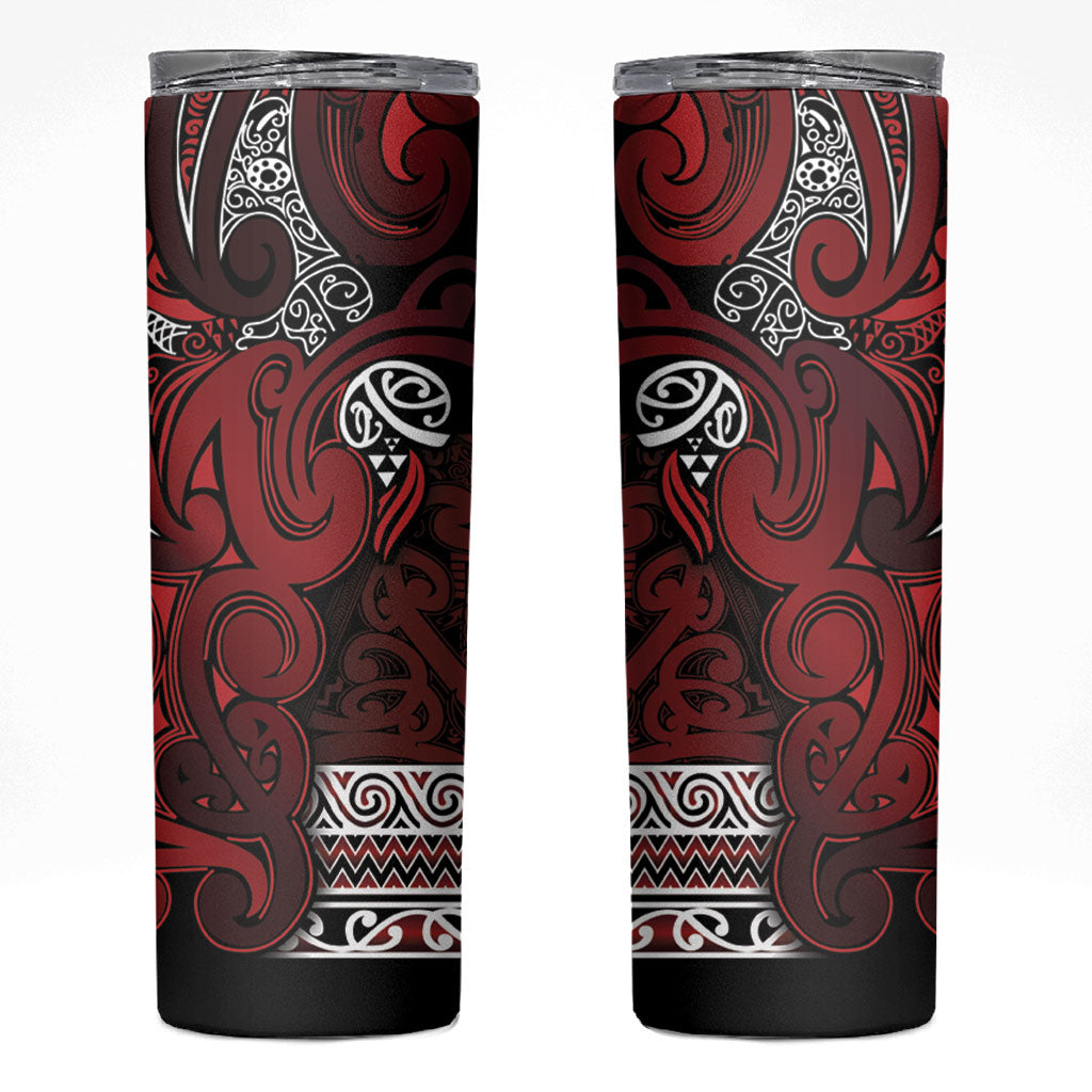 Aotearoa Iwi Te Arawa Skinny Tumbler Maori Wharenui House Tribal Pattern