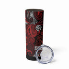 Aotearoa Iwi Te Arawa Skinny Tumbler Maori Wharenui House Tribal Pattern