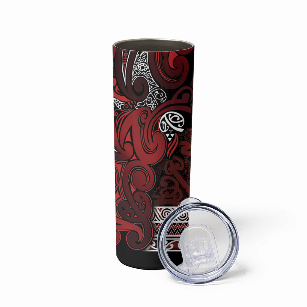 Aotearoa Iwi Te Arawa Skinny Tumbler Maori Wharenui House Tribal Pattern