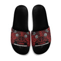 Aotearoa Iwi Te Arawa Slide Sandals Maori Wharenui House Tribal Pattern