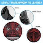Aotearoa Iwi Te Arawa Spare Tire Cover Maori Wharenui House Tribal Pattern