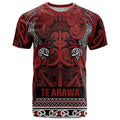 Aotearoa Iwi Te Arawa T Shirt Maori Wharenui House Tribal Pattern