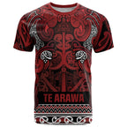Aotearoa Iwi Te Arawa T Shirt Maori Wharenui House Tribal Pattern