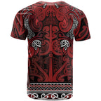 Aotearoa Iwi Te Arawa T Shirt Maori Wharenui House Tribal Pattern
