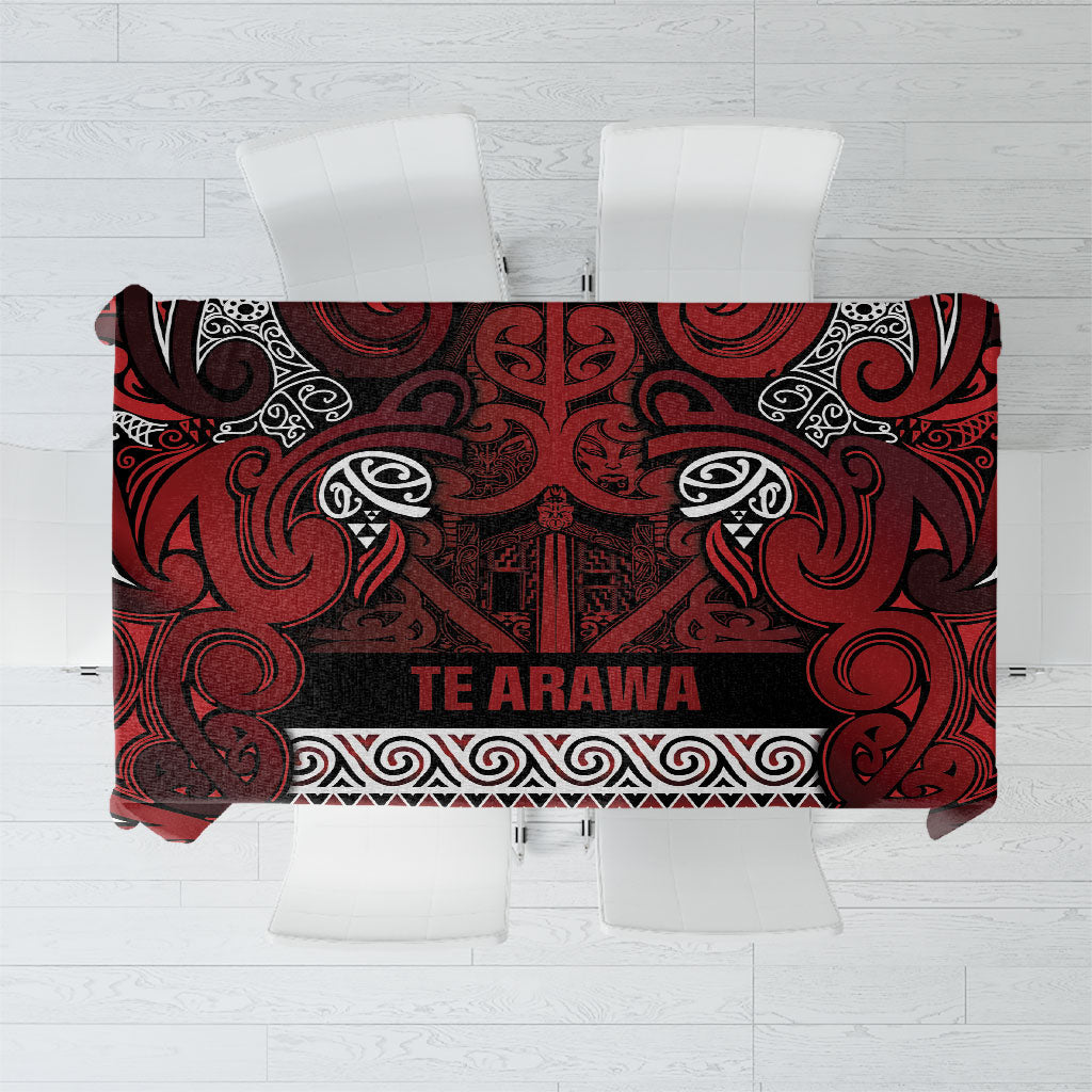 Aotearoa Iwi Te Arawa Tablecloth Maori Wharenui House Tribal Pattern