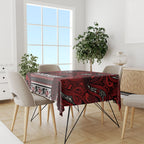 Aotearoa Iwi Te Arawa Tablecloth Maori Wharenui House Tribal Pattern
