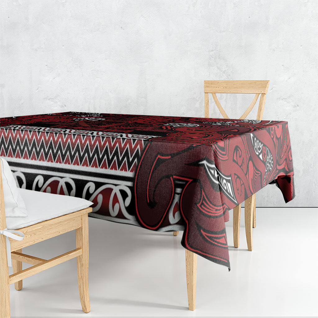 Aotearoa Iwi Te Arawa Tablecloth Maori Wharenui House Tribal Pattern