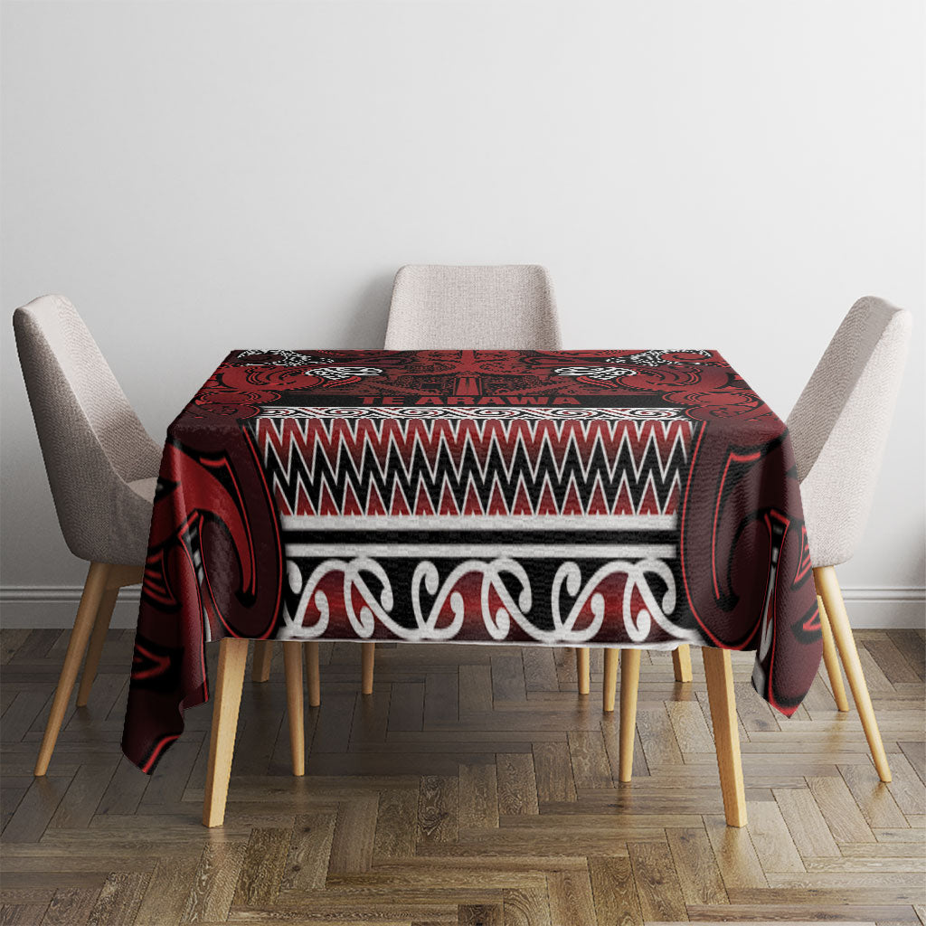 Aotearoa Iwi Te Arawa Tablecloth Maori Wharenui House Tribal Pattern