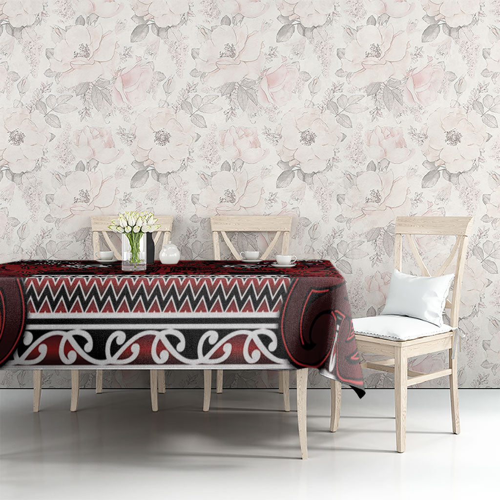 Aotearoa Iwi Te Arawa Tablecloth Maori Wharenui House Tribal Pattern