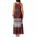 Aotearoa Iwi Te Arawa Tank Maxi Dress Maori Wharenui House Tribal Pattern