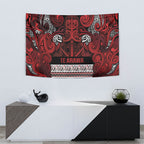 Aotearoa Iwi Te Arawa Tapestry Maori Wharenui House Tribal Pattern