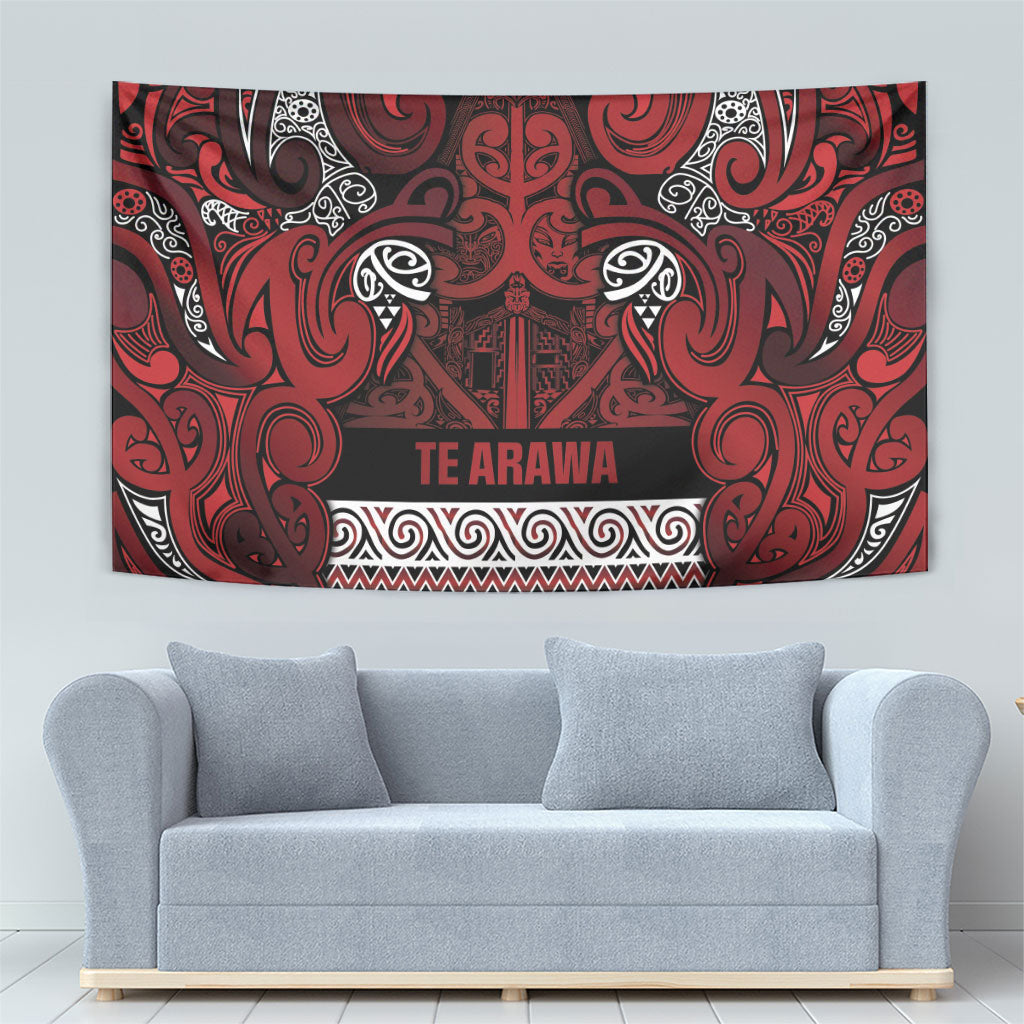 Aotearoa Iwi Te Arawa Tapestry Maori Wharenui House Tribal Pattern