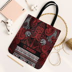 Aotearoa Iwi Te Arawa Tote Bag Maori Wharenui House Tribal Pattern