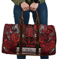 Aotearoa Iwi Te Arawa Travel Bag Maori Wharenui House Tribal Pattern