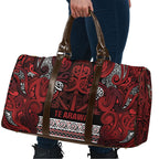 Aotearoa Iwi Te Arawa Travel Bag Maori Wharenui House Tribal Pattern