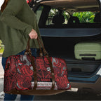 Aotearoa Iwi Te Arawa Travel Bag Maori Wharenui House Tribal Pattern