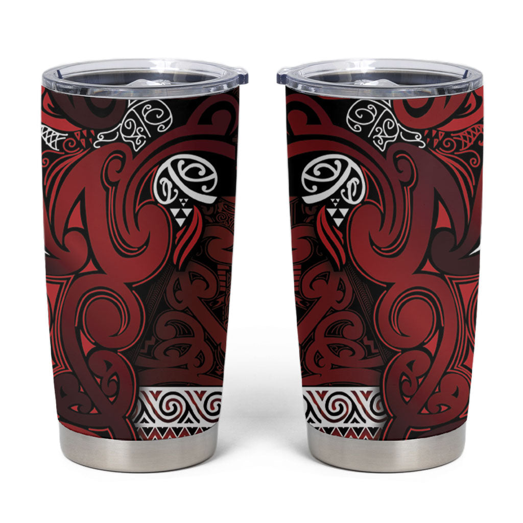 Aotearoa Iwi Te Arawa Tumbler Cup Maori Wharenui House Tribal Pattern
