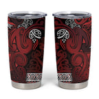 Aotearoa Iwi Te Arawa Tumbler Cup Maori Wharenui House Tribal Pattern