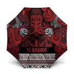 Aotearoa Iwi Te Arawa Umbrella Maori Wharenui House Tribal Pattern