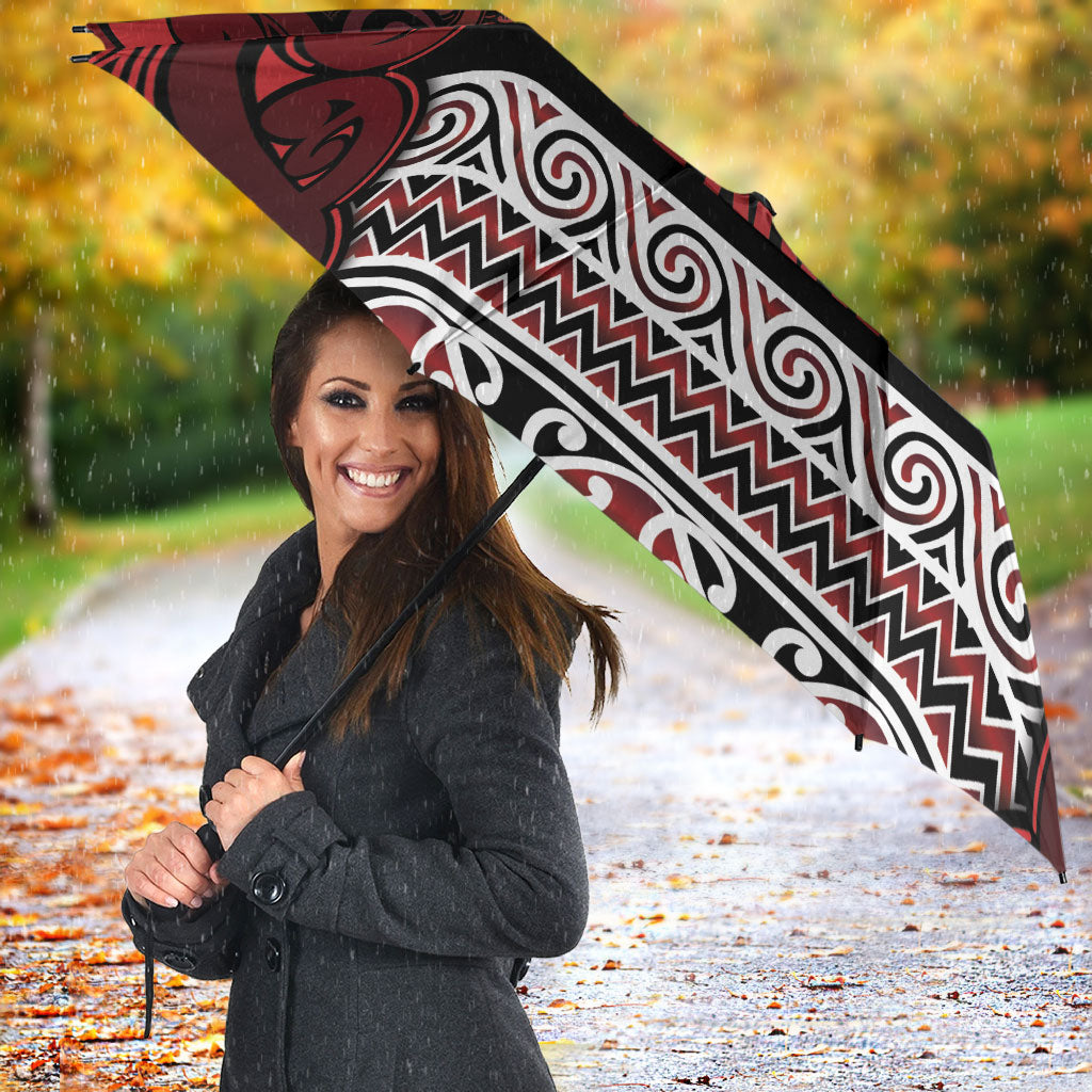 Aotearoa Iwi Te Arawa Umbrella Maori Wharenui House Tribal Pattern