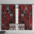 Aotearoa Iwi Te Arawa Window Curtain Maori Wharenui House Tribal Pattern