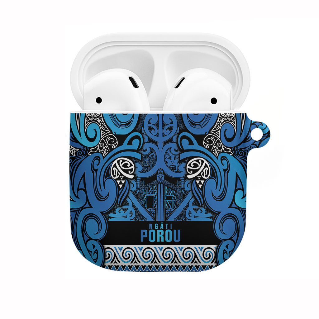 Aotearoa Iwi Ngati Porou AirPods Case Maori Wharenui House Tribal Pattern