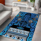 Aotearoa Iwi Ngati Porou Area Rug Maori Wharenui House Tribal Pattern