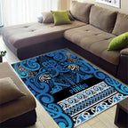 Aotearoa Iwi Ngati Porou Area Rug Maori Wharenui House Tribal Pattern