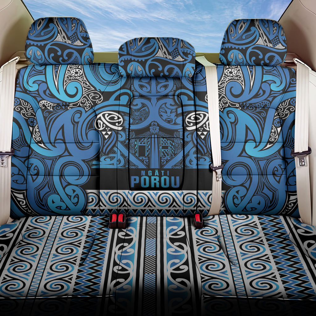 Aotearoa Iwi Ngati Porou Back Car Seat Cover Maori Wharenui House Tribal Pattern