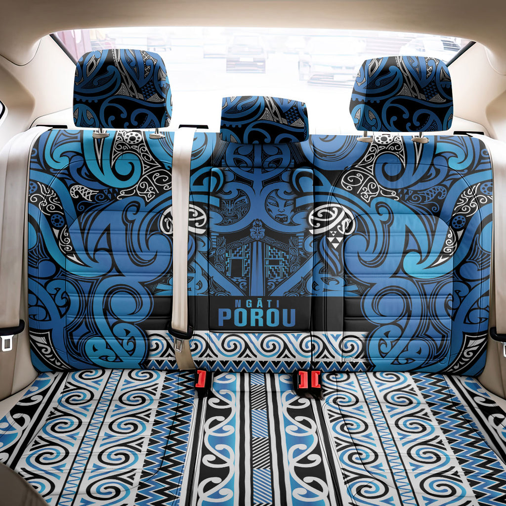 Aotearoa Iwi Ngati Porou Back Car Seat Cover Maori Wharenui House Tribal Pattern