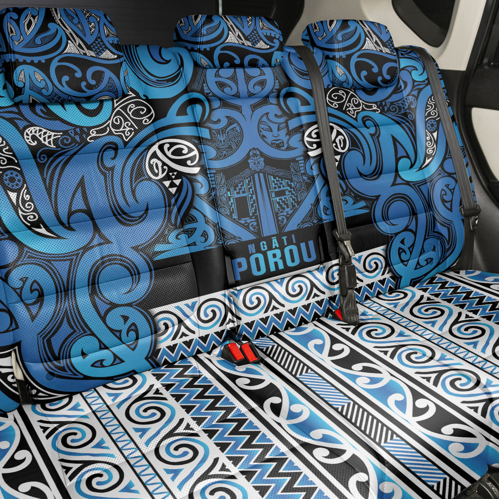Aotearoa Iwi Ngati Porou Back Car Seat Cover Maori Wharenui House Tribal Pattern
