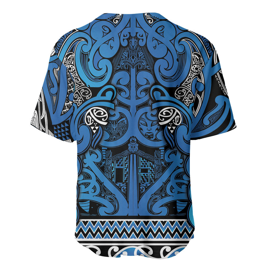 Aotearoa Iwi Ngati Porou Baseball Jersey Maori Wharenui House Tribal Pattern