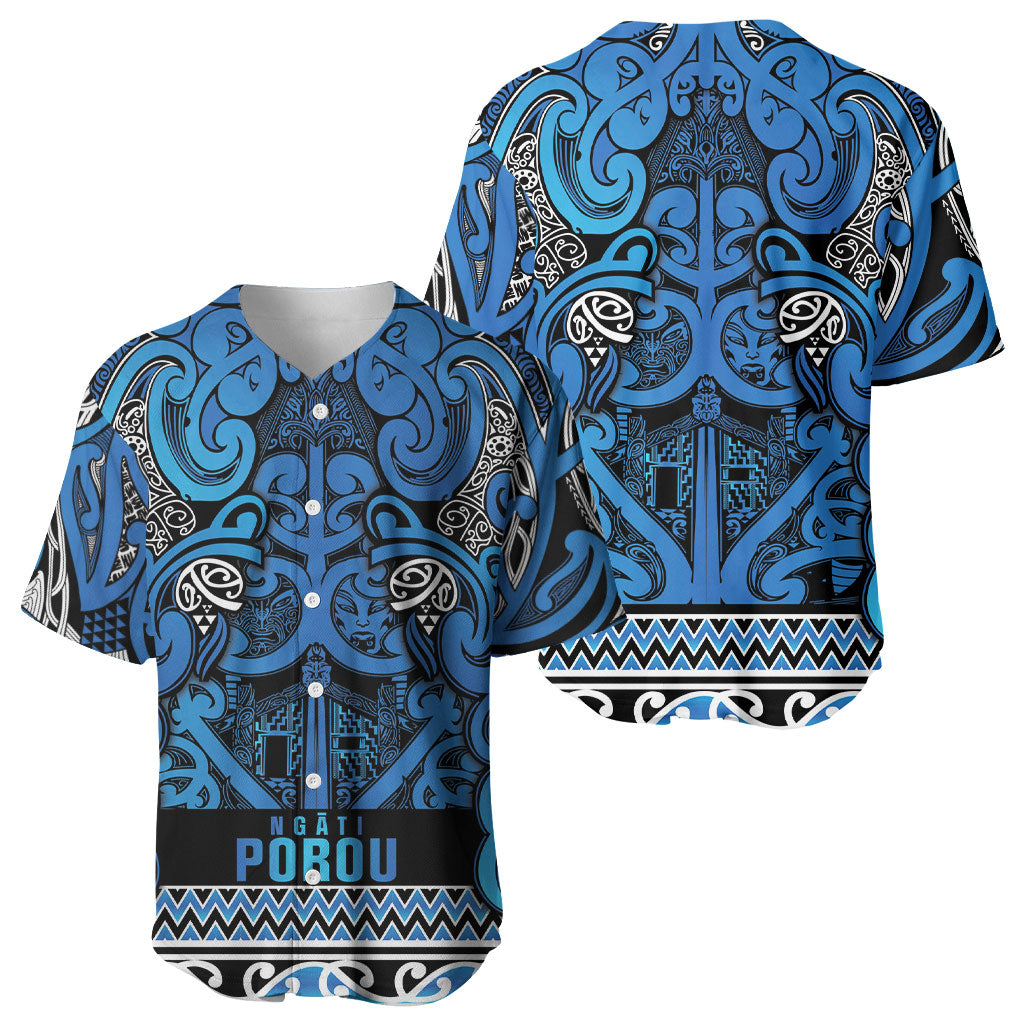 Aotearoa Iwi Ngati Porou Baseball Jersey Maori Wharenui House Tribal Pattern