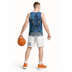 Aotearoa Iwi Ngati Porou Basketball Jersey Maori Wharenui House Tribal Pattern