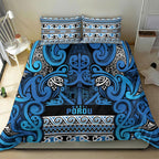 Aotearoa Iwi Ngati Porou Bedding Set Maori Wharenui House Tribal Pattern