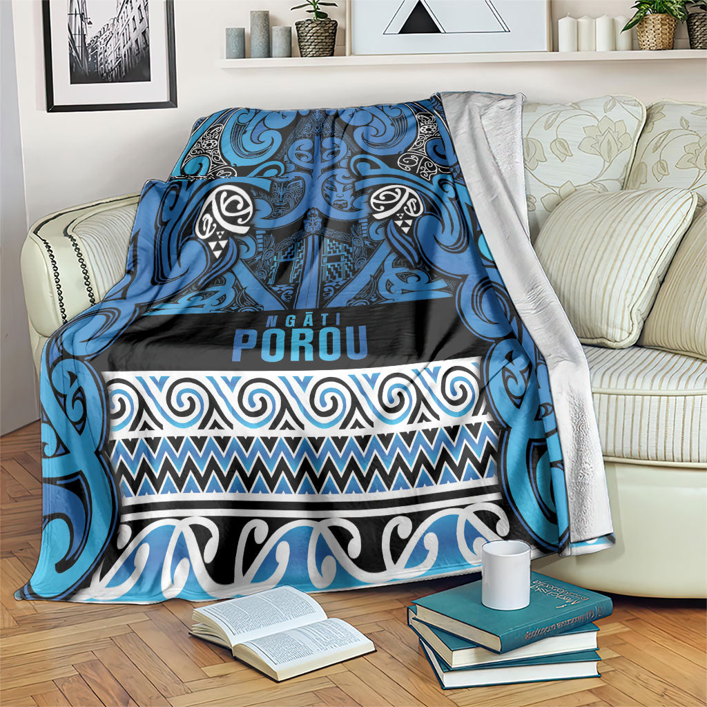 Aotearoa Iwi Ngati Porou Blanket Maori Wharenui House Tribal Pattern
