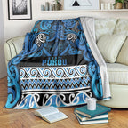 Aotearoa Iwi Ngati Porou Blanket Maori Wharenui House Tribal Pattern