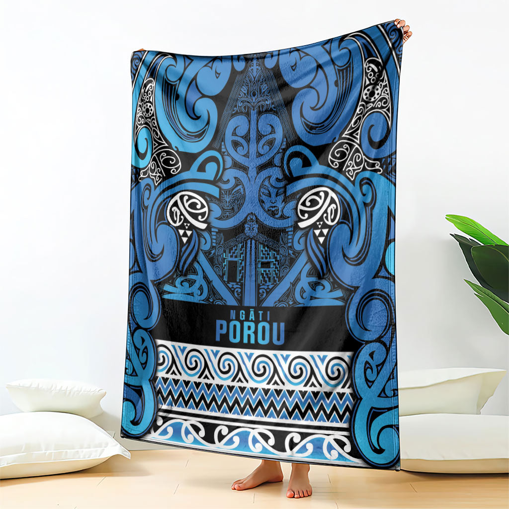 Aotearoa Iwi Ngati Porou Blanket Maori Wharenui House Tribal Pattern
