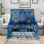 Aotearoa Iwi Ngati Porou Blanket Maori Wharenui House Tribal Pattern