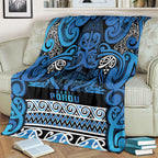 Aotearoa Iwi Ngati Porou Blanket Maori Wharenui House Tribal Pattern