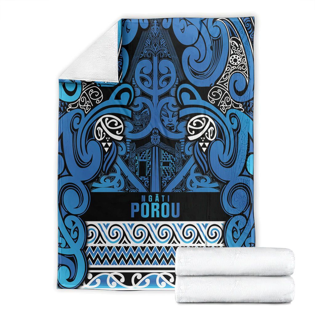 Aotearoa Iwi Ngati Porou Blanket Maori Wharenui House Tribal Pattern