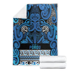 Aotearoa Iwi Ngati Porou Blanket Maori Wharenui House Tribal Pattern