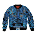 Aotearoa Iwi Ngati Porou Bomber Jacket Maori Wharenui House Tribal Pattern