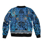 Aotearoa Iwi Ngati Porou Bomber Jacket Maori Wharenui House Tribal Pattern