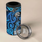 Aotearoa Iwi Ngati Porou 4 in 1 Can Cooler Tumbler Maori Wharenui House Tribal Pattern