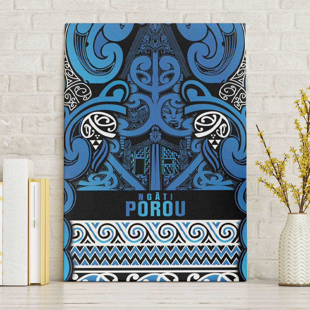 Aotearoa Iwi Ngati Porou Canvas Wall Art Maori Wharenui House Tribal Pattern