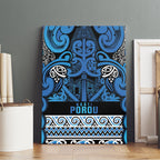 Aotearoa Iwi Ngati Porou Canvas Wall Art Maori Wharenui House Tribal Pattern